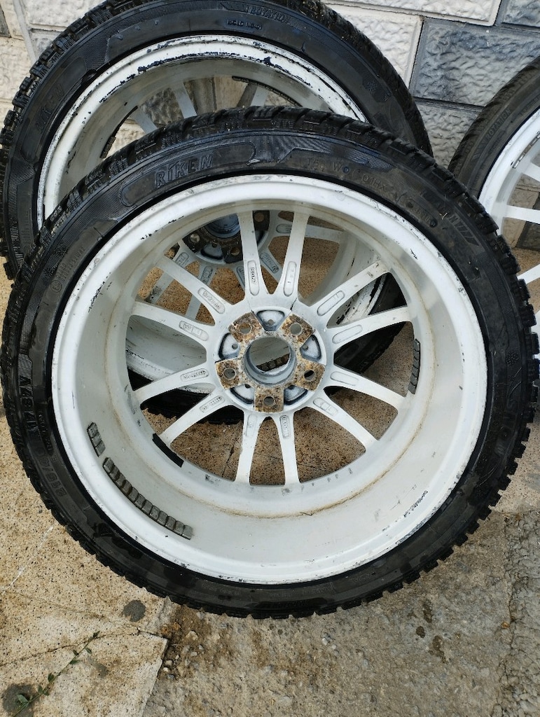 17 İnç Beyaz OZ Racing Jant Takımı ve Riken Kış Lastikleri - 10