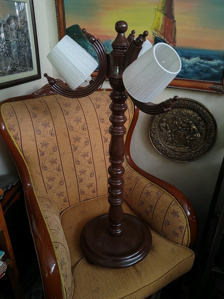 Vintage zarif köşe Abajur 95 cm - 2