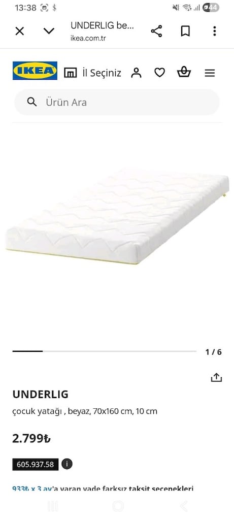 IKEA Çocuk karyola & yatak (çok temiz) - 3