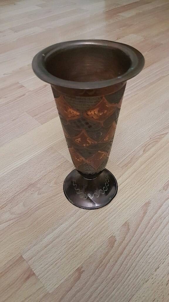 erzincan işlemeli 20 cm vazo - 2