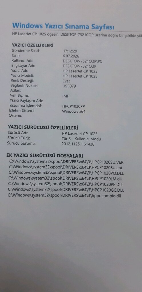 HP LAZERJET CP1025 RENKLİ YAZICI - 5