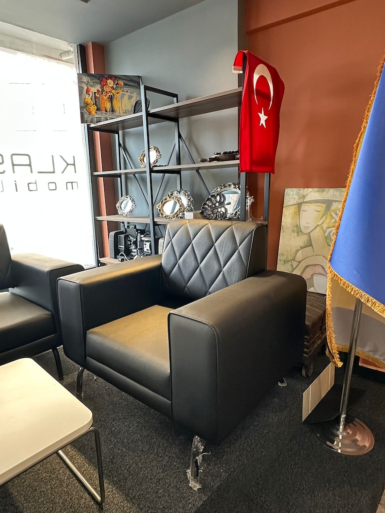 KLAS OFİS ÜSKÜDAR ÖZEL YAPIM DERİ KOLTUK TAKIMI SIFIR - 5