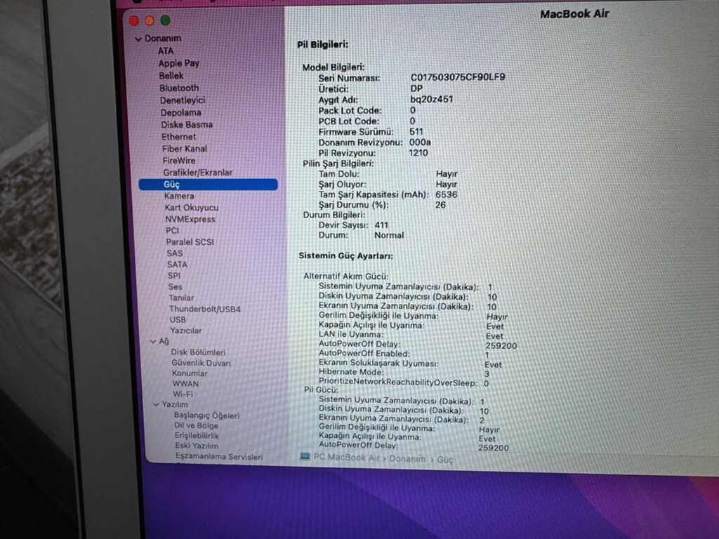 MacBook Air 2017 i5 7.Nesil 8/128 - 6