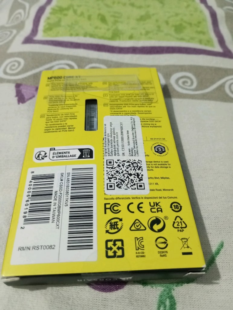 Sıfır Kapalı Kutu Corsair MP600 Core XT 2TB Gen4 NVMe SSD