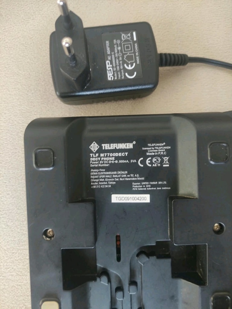 İKİNCİ EL SORUNSUZ ÇALIŞIYOR TELEFUNKEN M7700 DECT TELEFON PİLSİZ SATI - 5