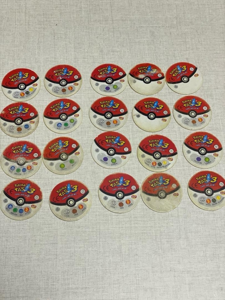 Orijinal Nostaljik Pokémon Taso 3 Mega Koleksiyon Seti (20 Adet) - 4