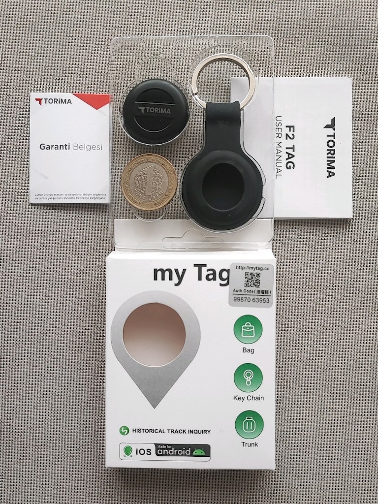 Torima my Tag marka Akıllı Takip Cihazı / IOS - Android - 2