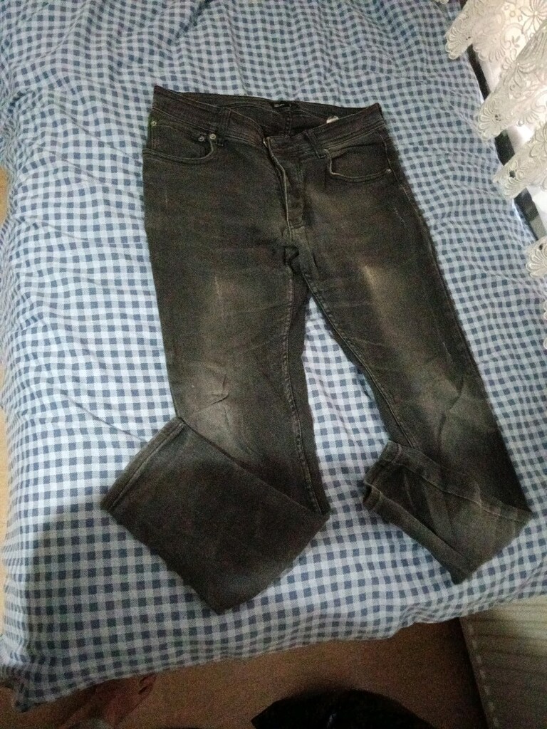 Gri Jeans Pantolon