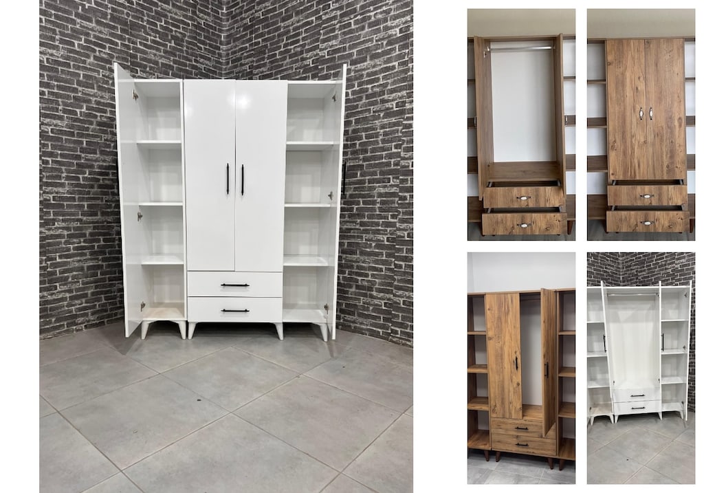 4 kapaklı elbise dolabı whdqyzjeze - 5