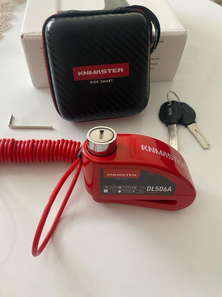 KNMASTER DL506A 6mm Alarmlı Disk Kilidi SIFIR KUTULU - 6