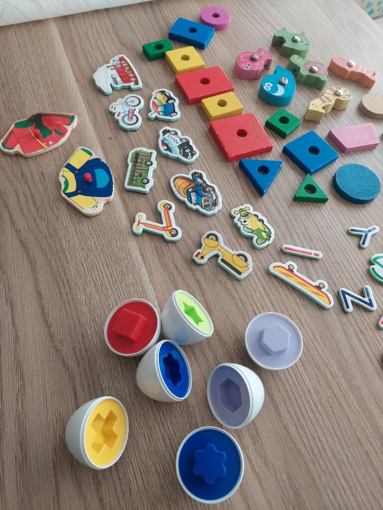 Eğitici ahşap manyetik puzzle parçaları - 7