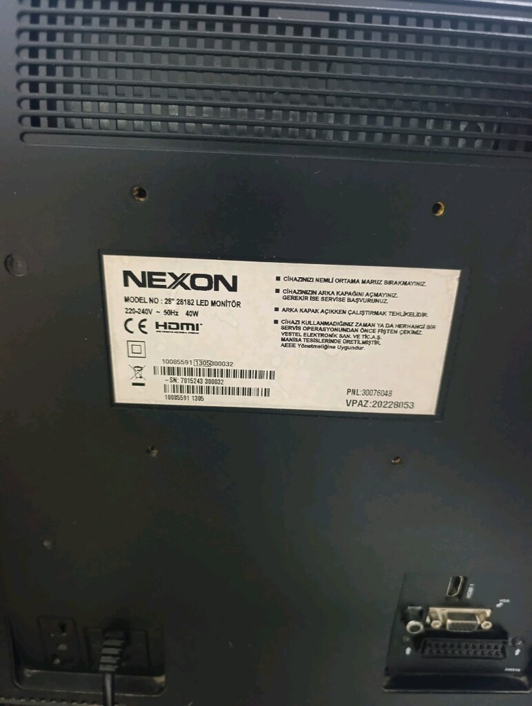 LED TV 28 inç USB vs hdmı girişli - 3