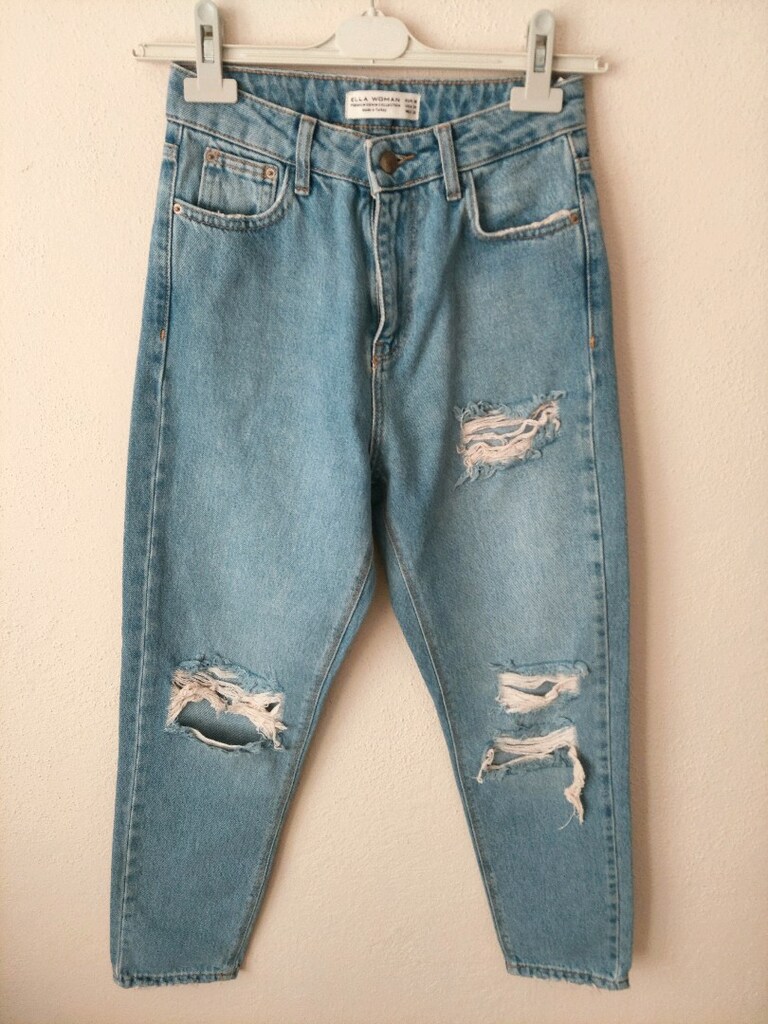 ELLA Premium Yırtık detay Jean pantolon