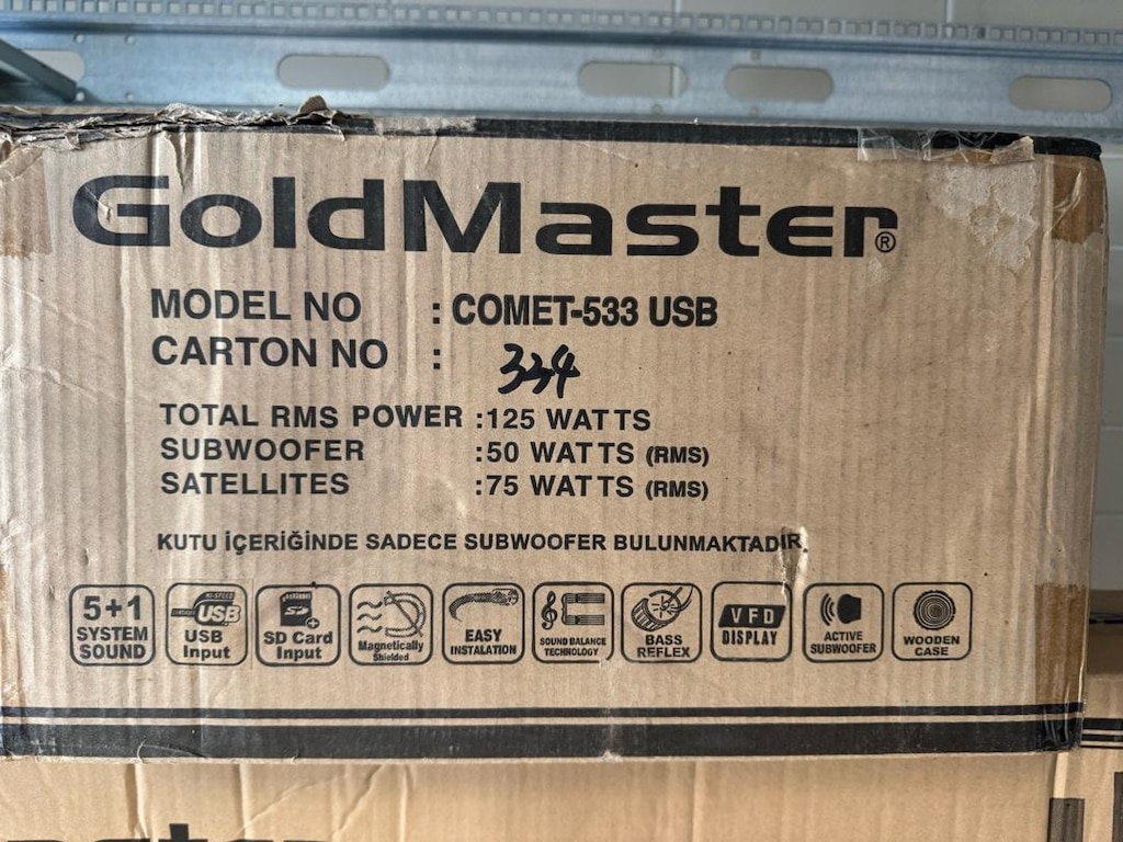 Sıfır Kutulu GoldMaster COMET-533 USB 5+1 Ses Sistemi (125W RMS) - 3