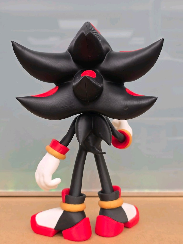 Shadow the Hedgehog 3D Baskı Figür – Koleksiyonluk Dekoratif 24 cm - 4