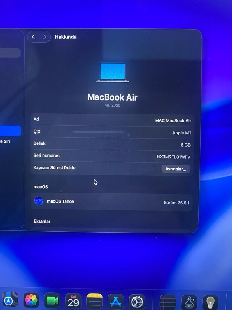Macbook Air M1 2020 13” (TERTEMİZ) - 9