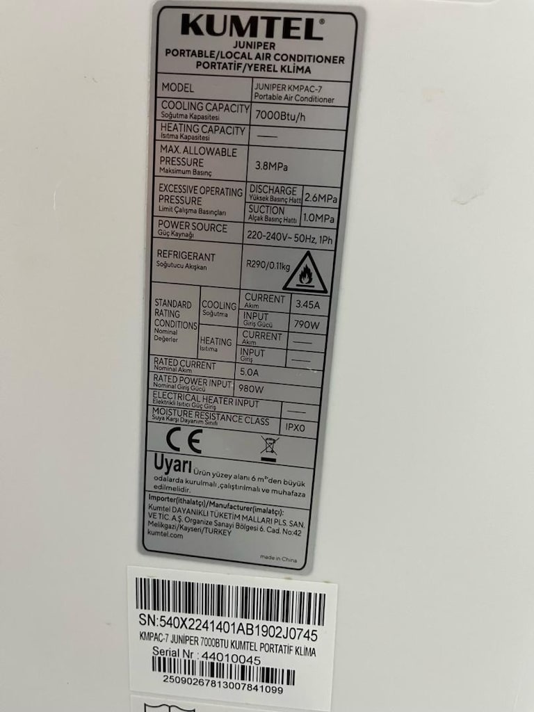 KUMTEL Ev tipi 7000 BTU Klima - 4