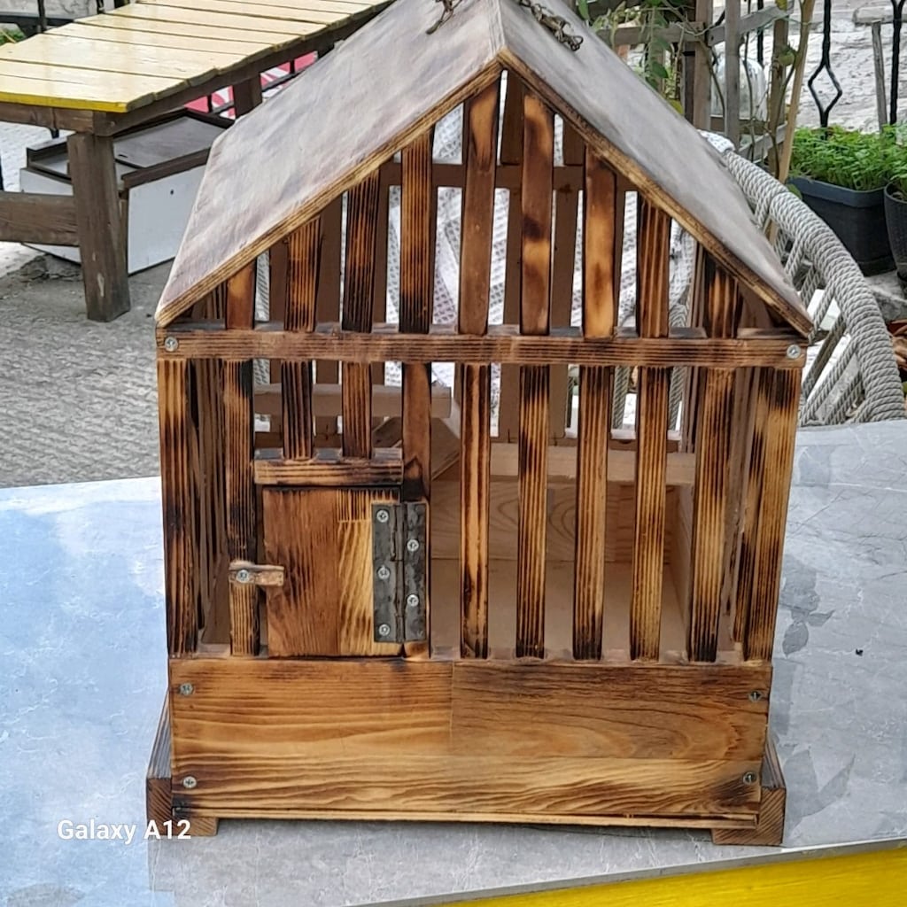 Kuş Kafesi Ahşap Özel Tasarım - 3
