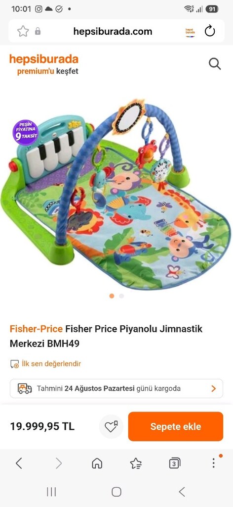 Fisher Price Pianolu Jimnastik Merkezi - 3