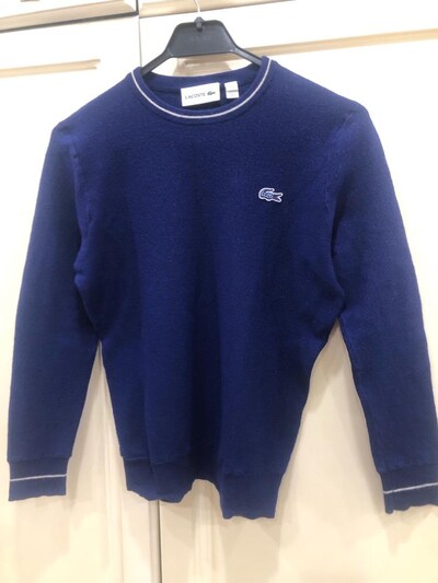 Orjinal Lacoste Yün kazak S Beden (Slim Fit)