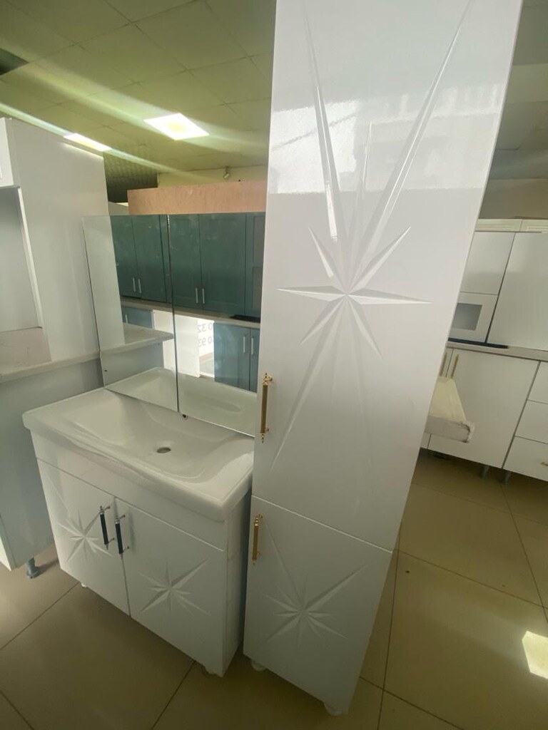 55 cm banyo dolabı 35 cm en 185 boy kiler medefe mebrankapak - 2