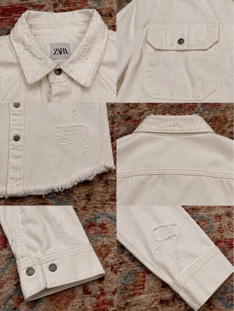 Zara orijinal, M beden, relaxed fit denim gömlek. - 3