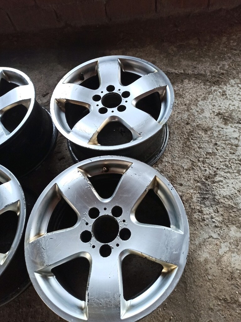 16 inç Mercedes w211 w210 w124 5x112 bijon aralığında Jant takımı - 8