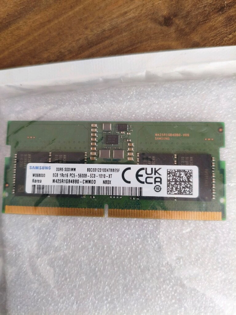 Samsung 8 GB DDR5 5600 MHz CL46, 1.1V Notebook RAM bellek - 3