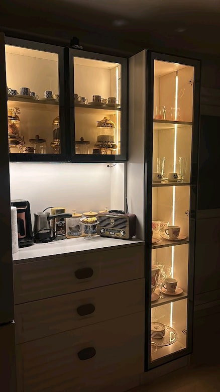 kahve köşesi mutfak dolabı çok amaçlı dolap - 2