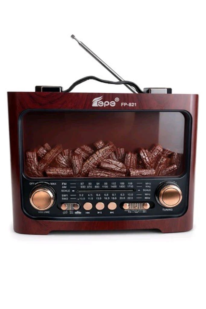 Nostaljik Şömineli Radyo - Büyük Boy - 2