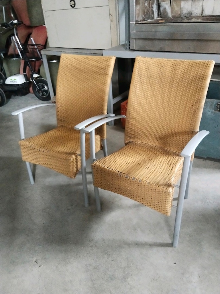 Aliminyum Rattan Bahçe Sandalyesi (Açıklamayı okuyun) - 3