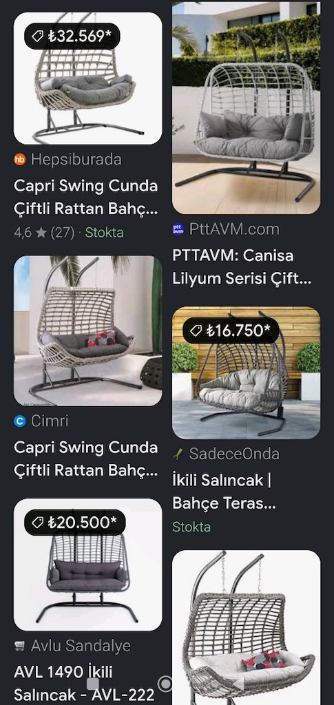 İki Kişilik Rattan Salıncak - 3