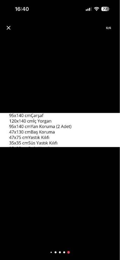 Bebek yatak koruma takımı - 7