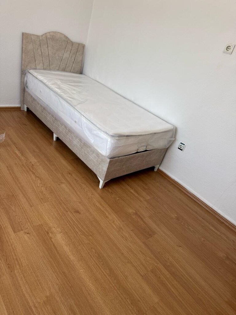 Tek kişilik yatak baza başlık set halinde - 5