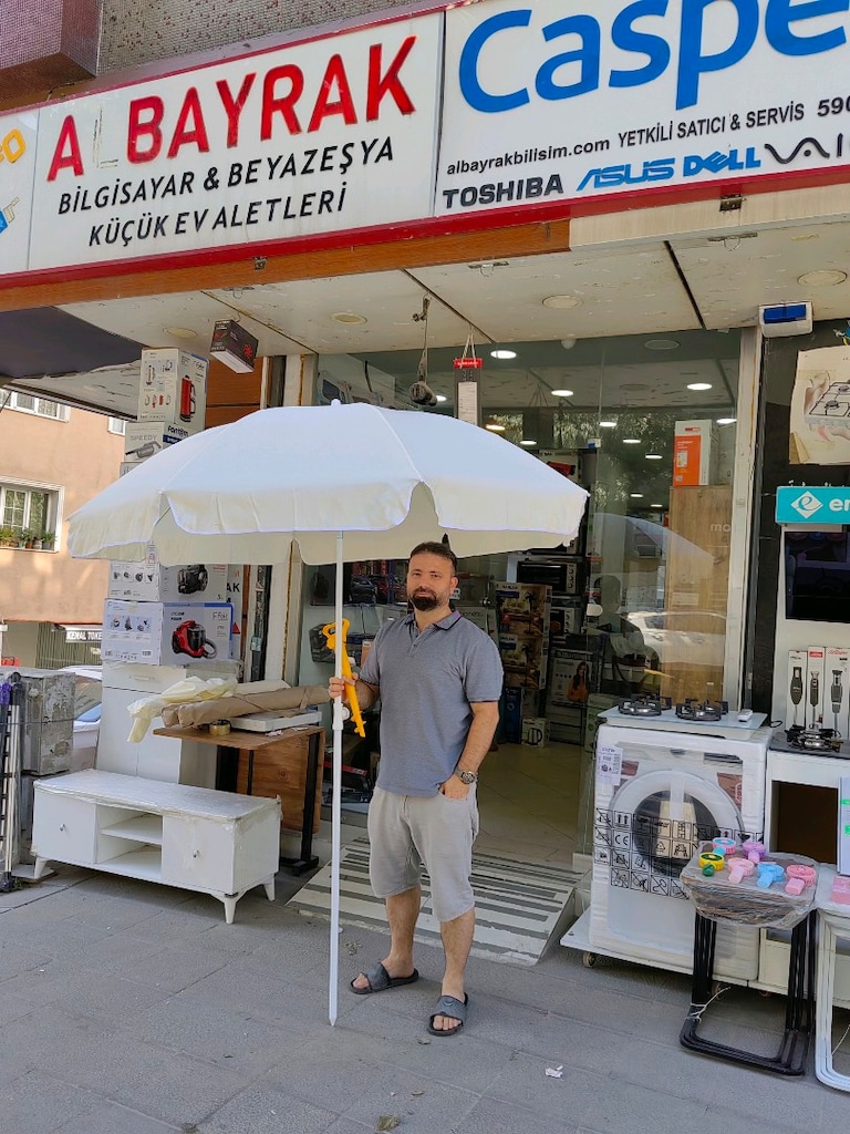DEV KAMPANYA 200CM PLAJ ŞEMSİYESİ SIFIR MAGAZADAN A KALİTE GÖLGELİK - 9
