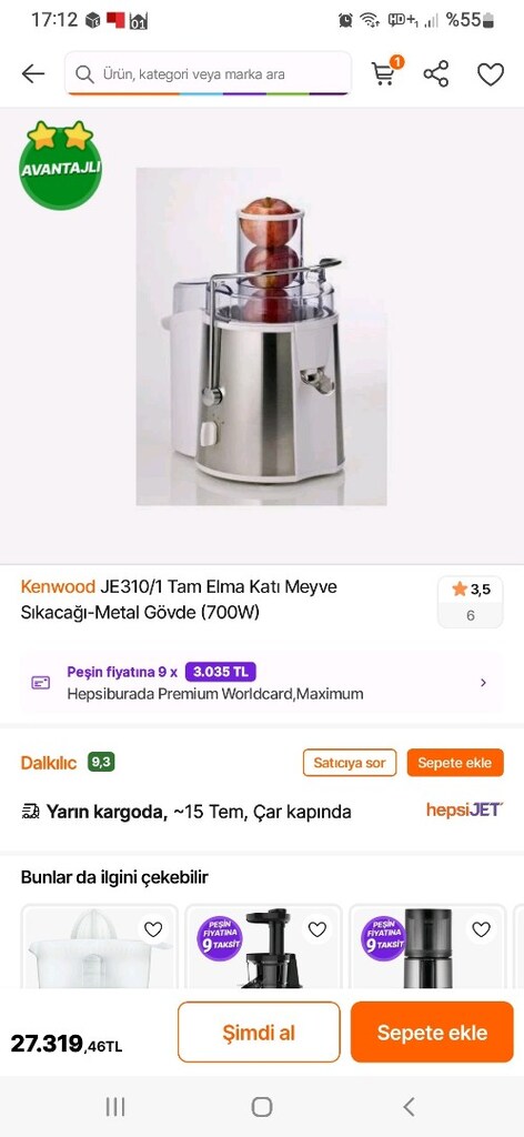 Kenwood katı meyve sıkacağı - 9