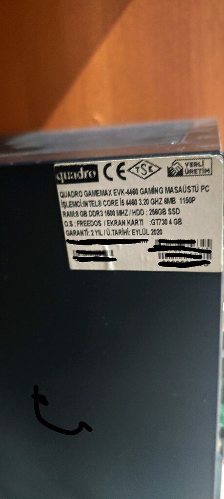Quadro Gamemax Evk -4460 Gaming Masaüstü Pc - 4