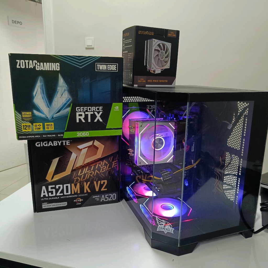 AMD RYZEN 7 16 GB RTX 3060 AKVARYUM GMNG BİLGİSAYAR - 6