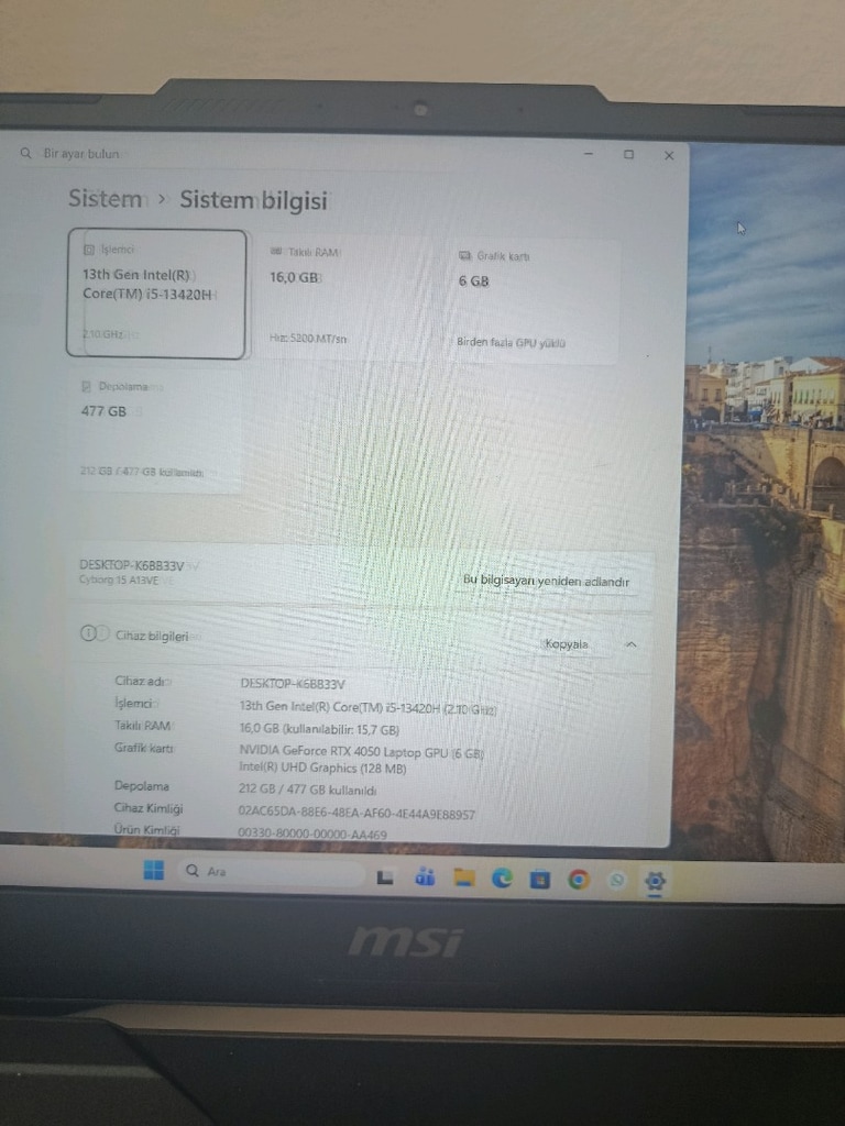 MSI laptop - 5