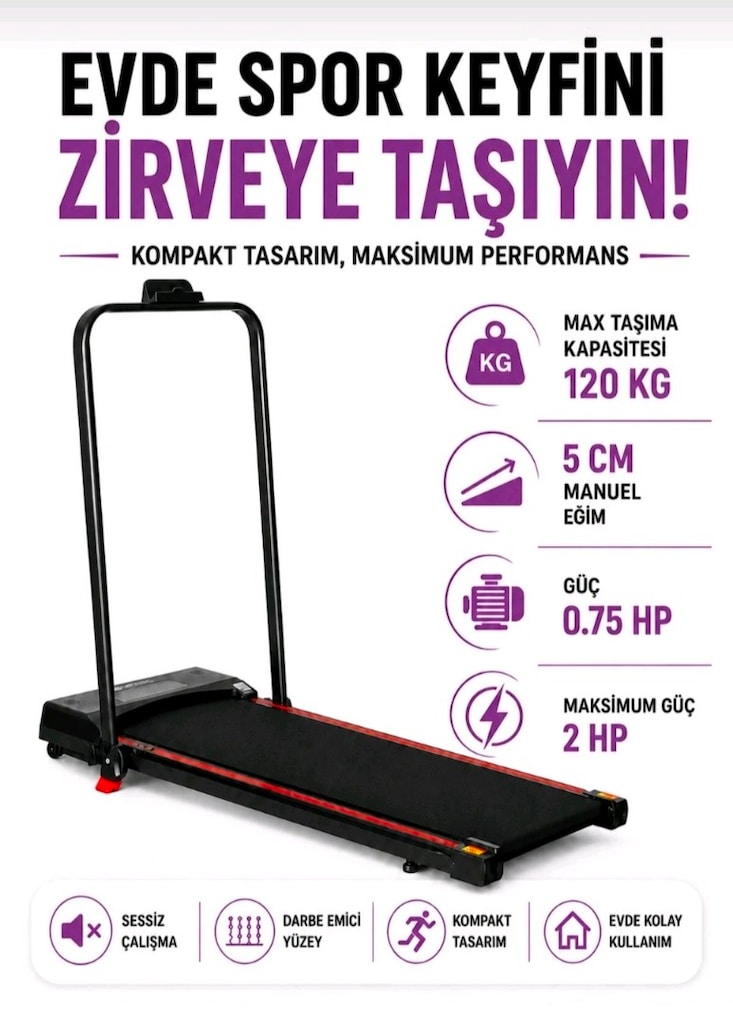 5 AYLIK SIFIR AYARINDA EK GARANTILI (2028)YÜRÜYÜŞ VE KOŞU BANDI RELAX - 5