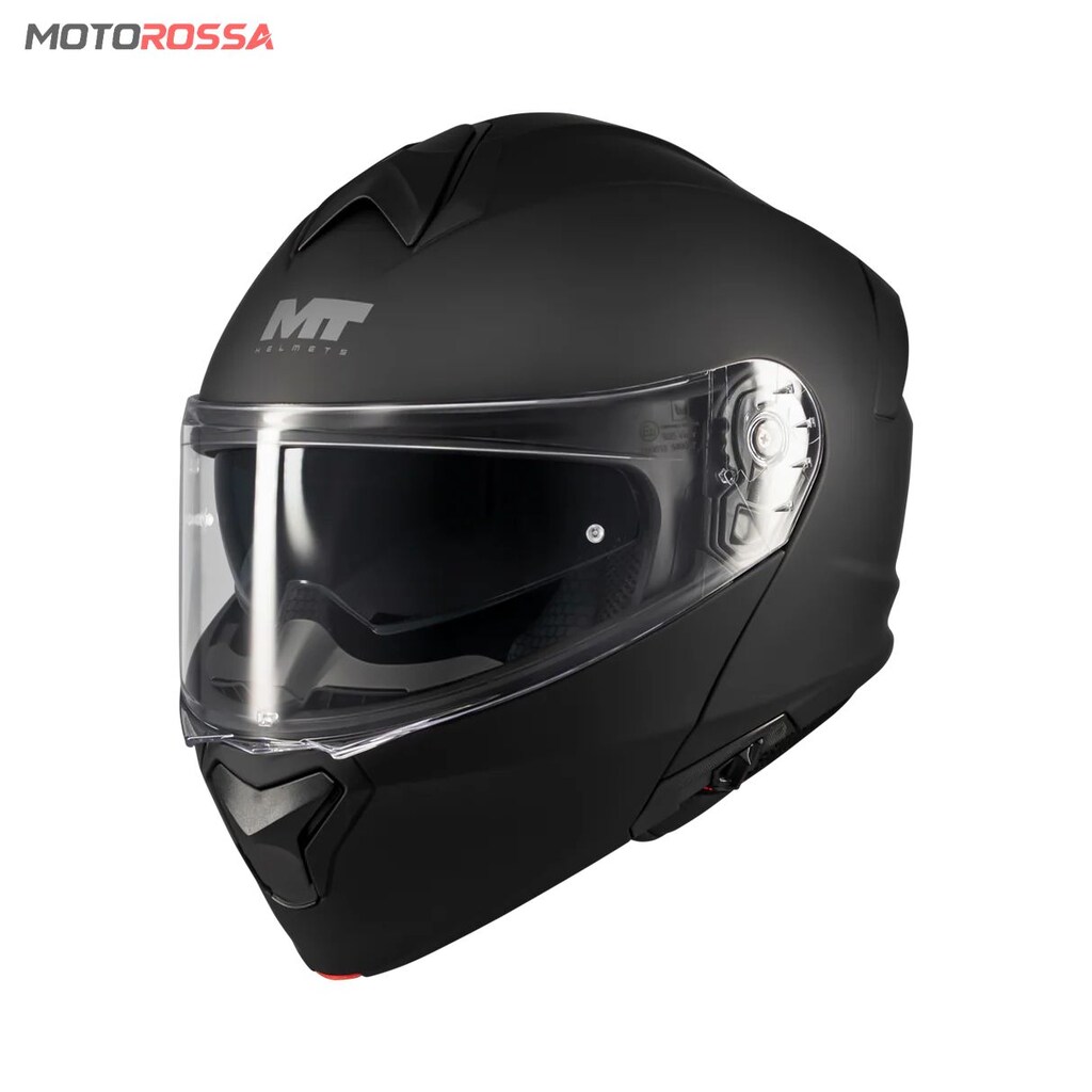 MT Helmets GENESIS SV PURE A1 Mat Siyah Çene Açılır Kask | MOTOROSSA - 10