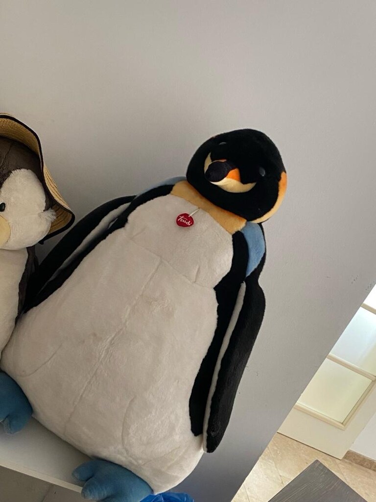 Orijinal Trudi ve NICI Penguen Peluş Seti 90 cm + 60 cm - 3