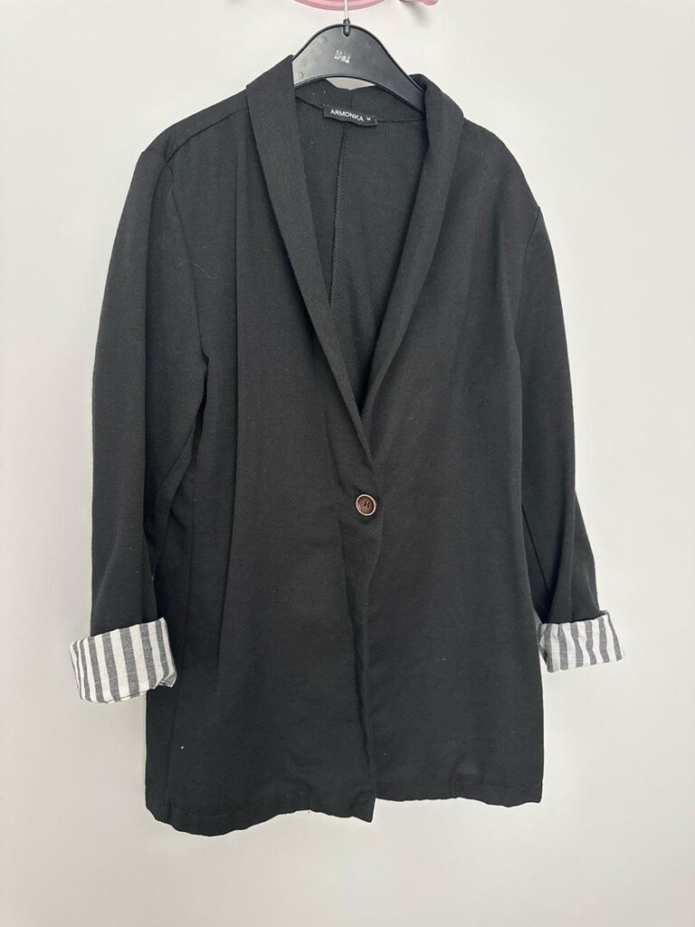 keten siyah blazer ceket - 2