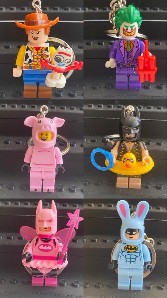 Lego Hello Kitty, Woody, Shark Suit Guy Anahtarlık - 15