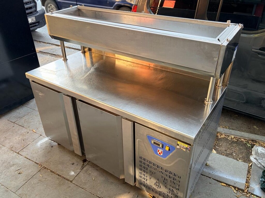 Alveo İki Kapılı Pizza Hazırlık Dolabı / Çift Kapılı Hazırlama Tezgahı - 3
