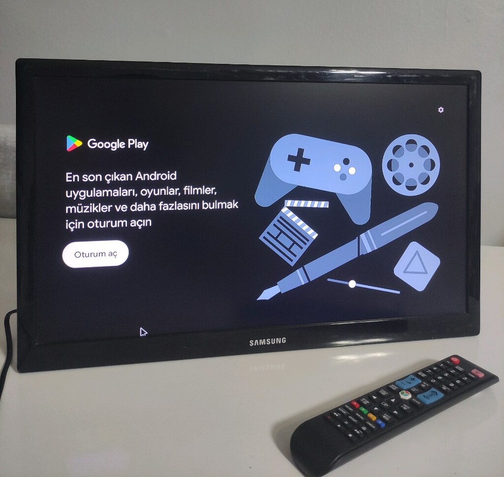 Samsung 22' 55 ekran TV +android TVboX + askı aparatı - 5