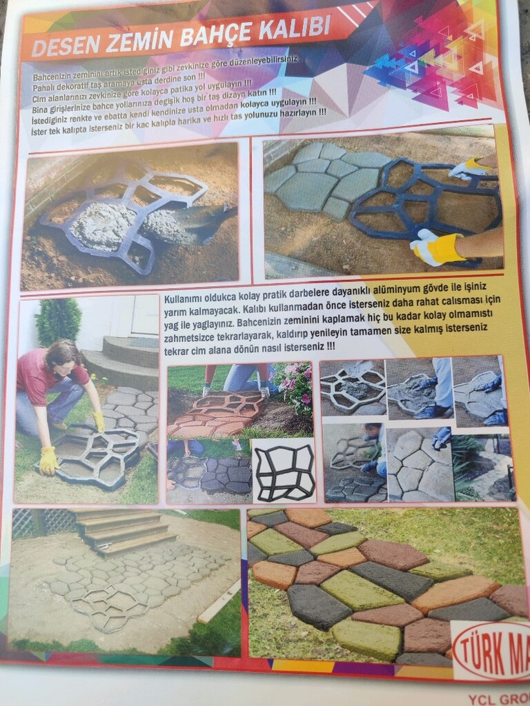 Bahçe zemin - yürüme yolu desen kalıbı - 3
