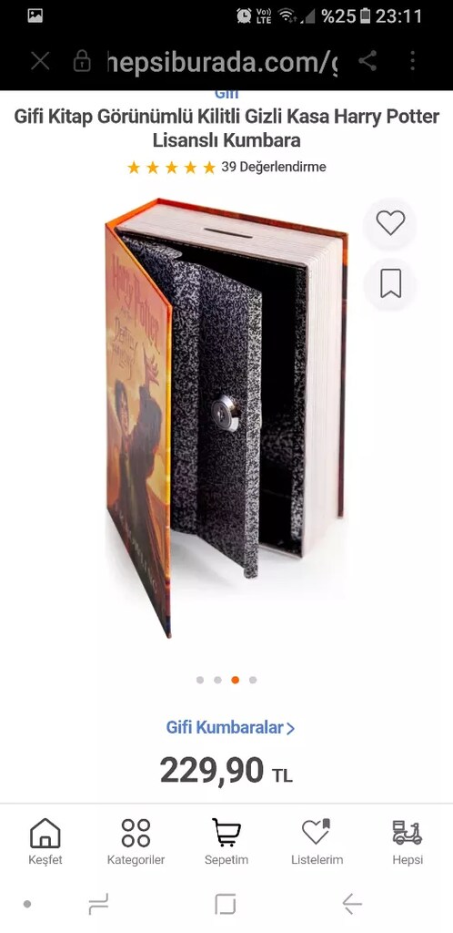 Kitap görünümlü gizli kasa - 4