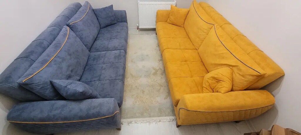Salon oturma odasi grubu 2 çiftli 1 tekli yatak olur Sandıklı - 3