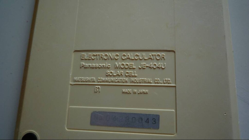 Vntage Panasonic Güneş Enerjisi ile Çalışan Hesap Makinesi - 4